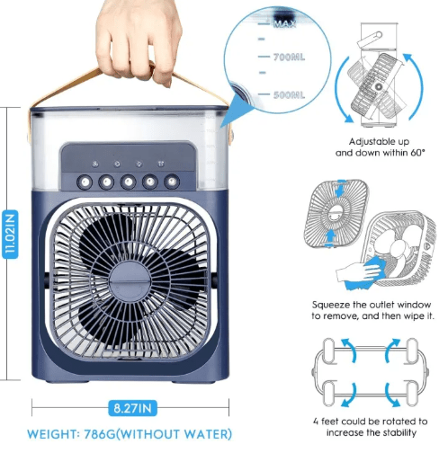 5-in-1 Personal Cooling Portable Air Conditioner Fan