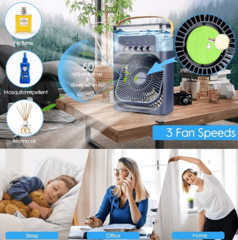 5-in-1 Personal Cooling Portable Air Conditioner Fan