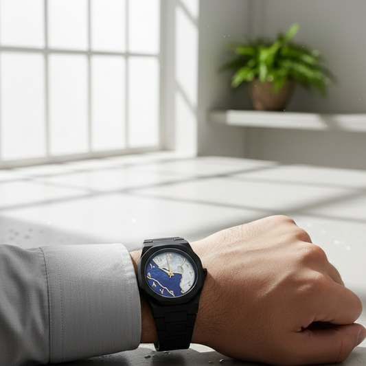 Black Aura Watch – Sleek Design for Daily & Special Wear