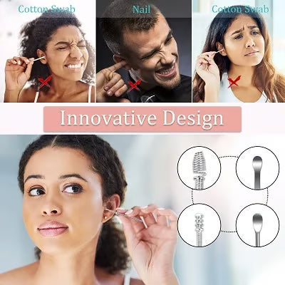 Ear Wax Cleaning Tool Set – DherigTech 6 Pcs Ear Pick Kit