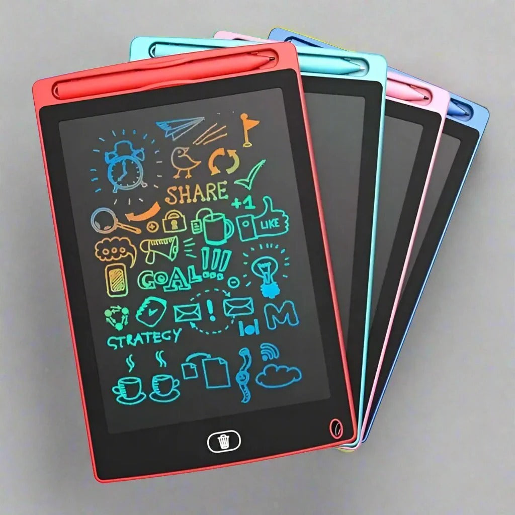LCD Writing Tablet 8.5 Inch for Kids – Colorful Doodle Pad, Erasable Screen & Lock Feature