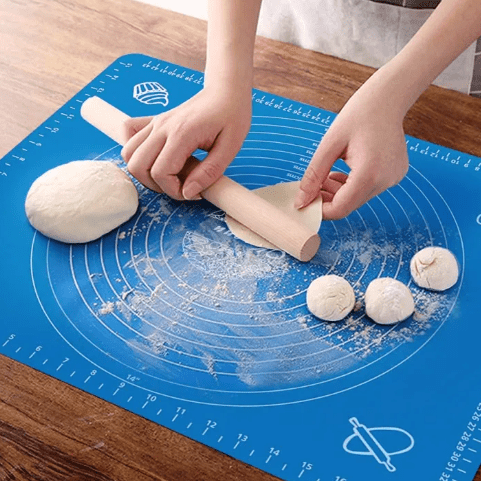 Non-Stick Silicone Roti & Pastry Rolling Mat – Reusable Baking Sheet